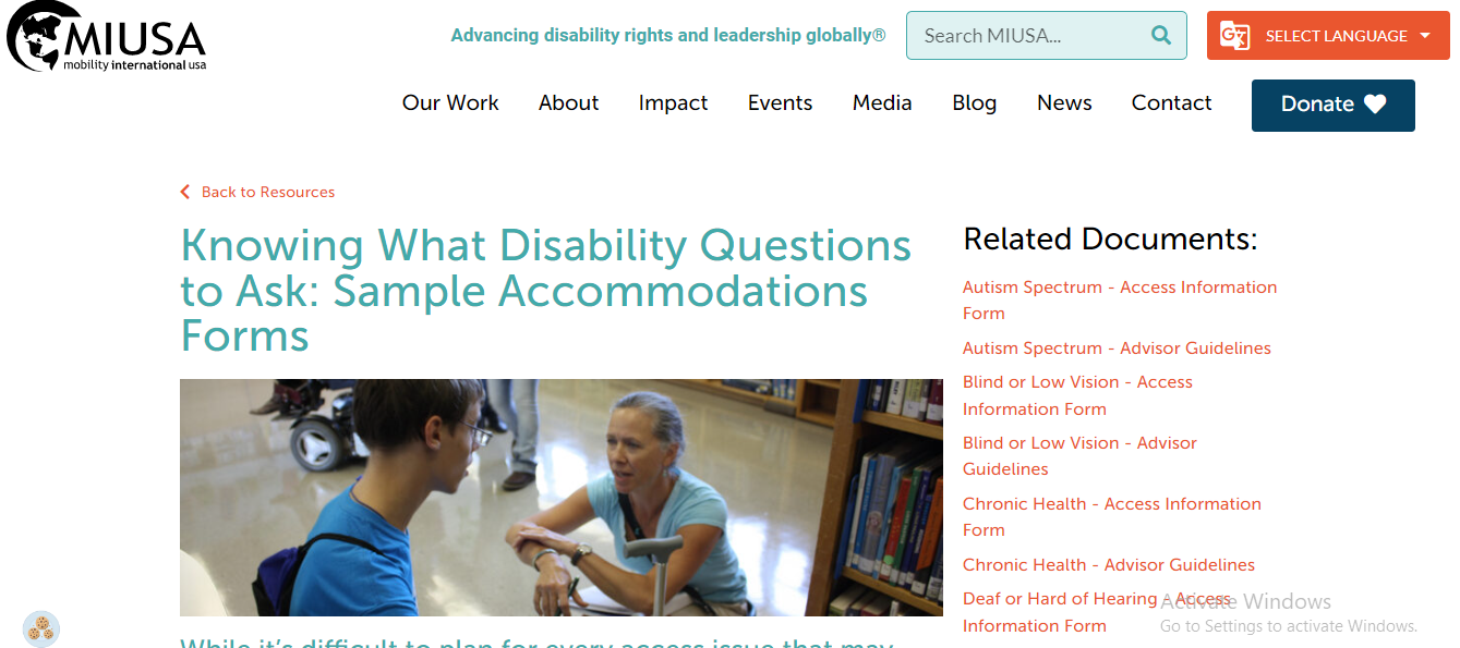 Knowing What Disability Questions to Ask Sample Forms