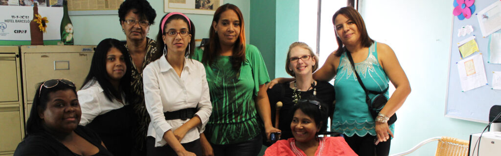 Team Dominican Republic of eight women gathered