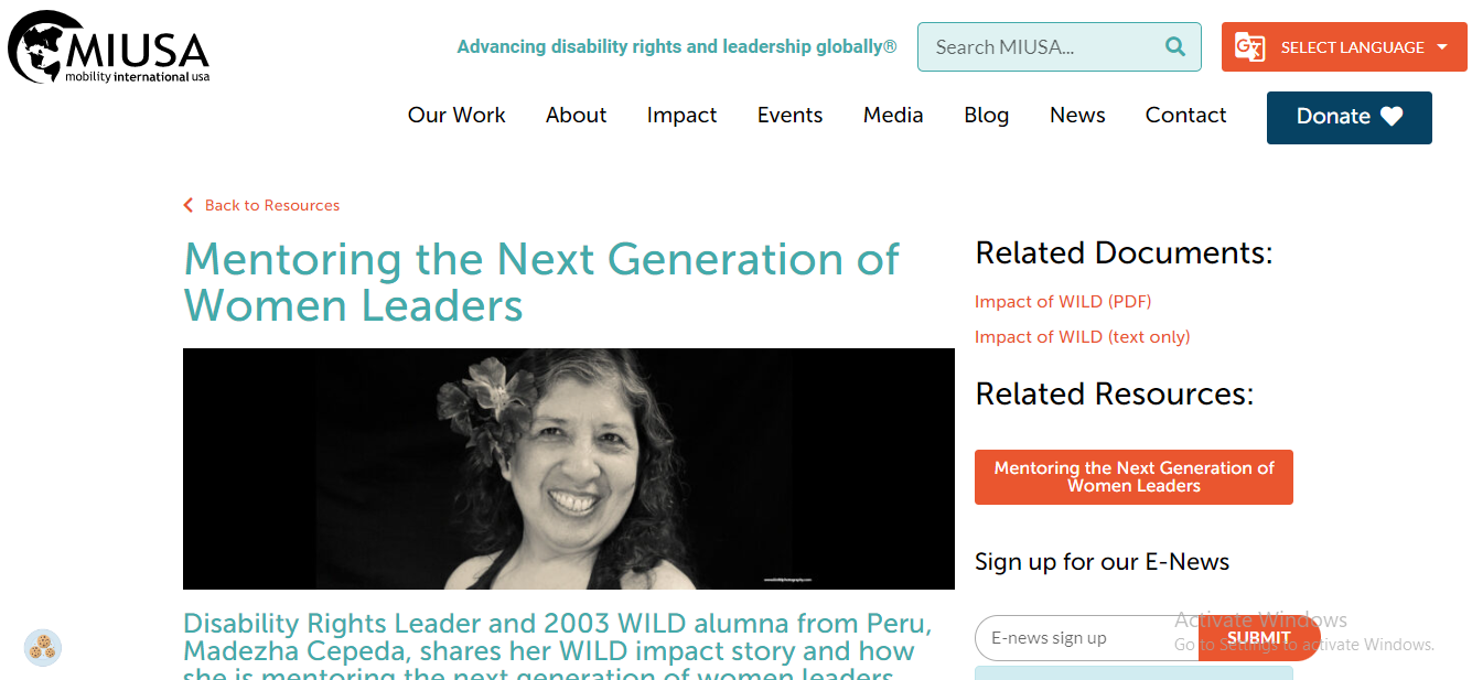Mentoring the Next Generation of Women Leaders - MIUSA