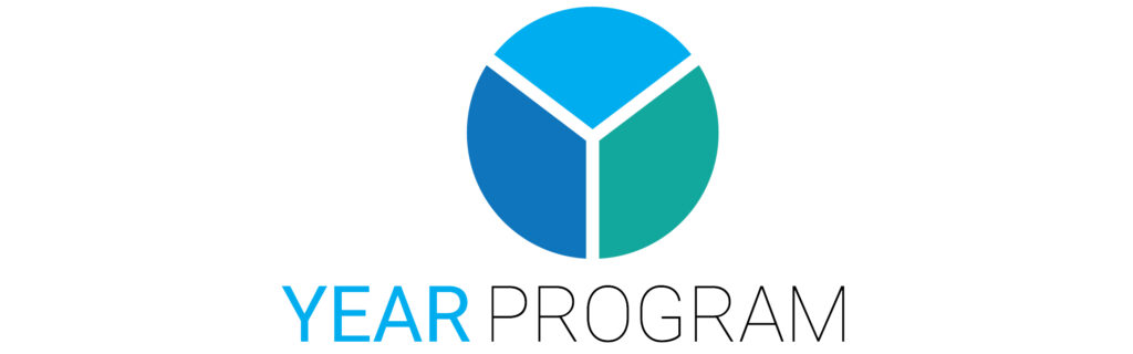 A circle with a Y in the center. YEAR Program, Year of Exchange in America for Russians.