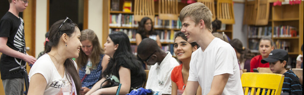 Young adults share with each other in a group activity