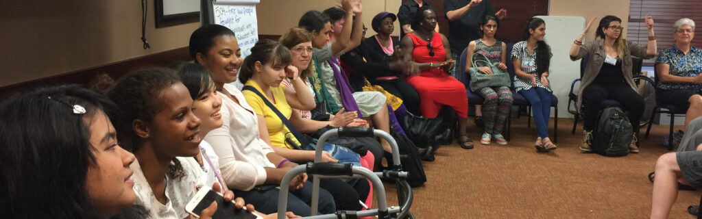 Group of youth sitting in a meeting