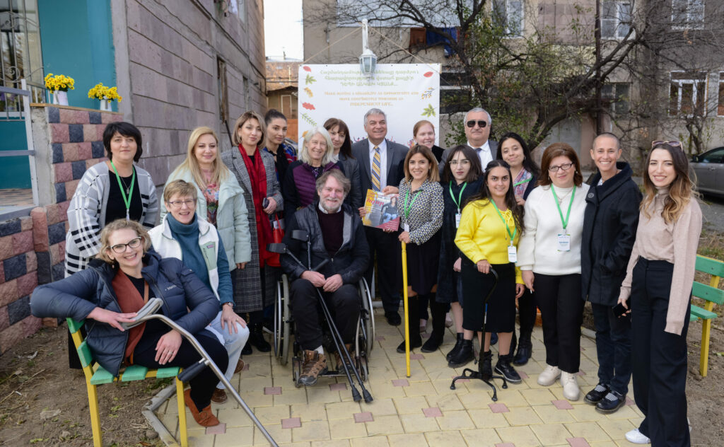 Group photo of EREO staff, MIUSA staff, and U.S. expert team at EREO ILRC in Armenia.