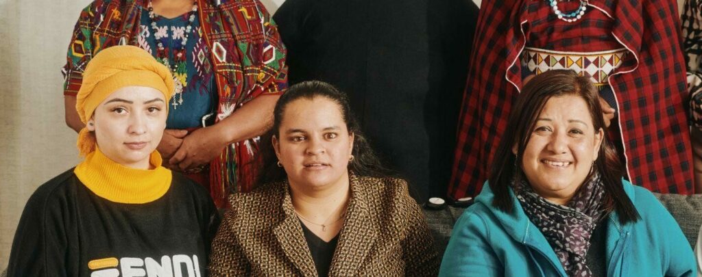 The delegation of eight women activists supported by MADRE to attend CSW67.